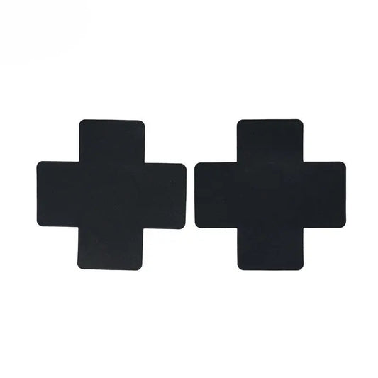 Black Cross Nipple Covers